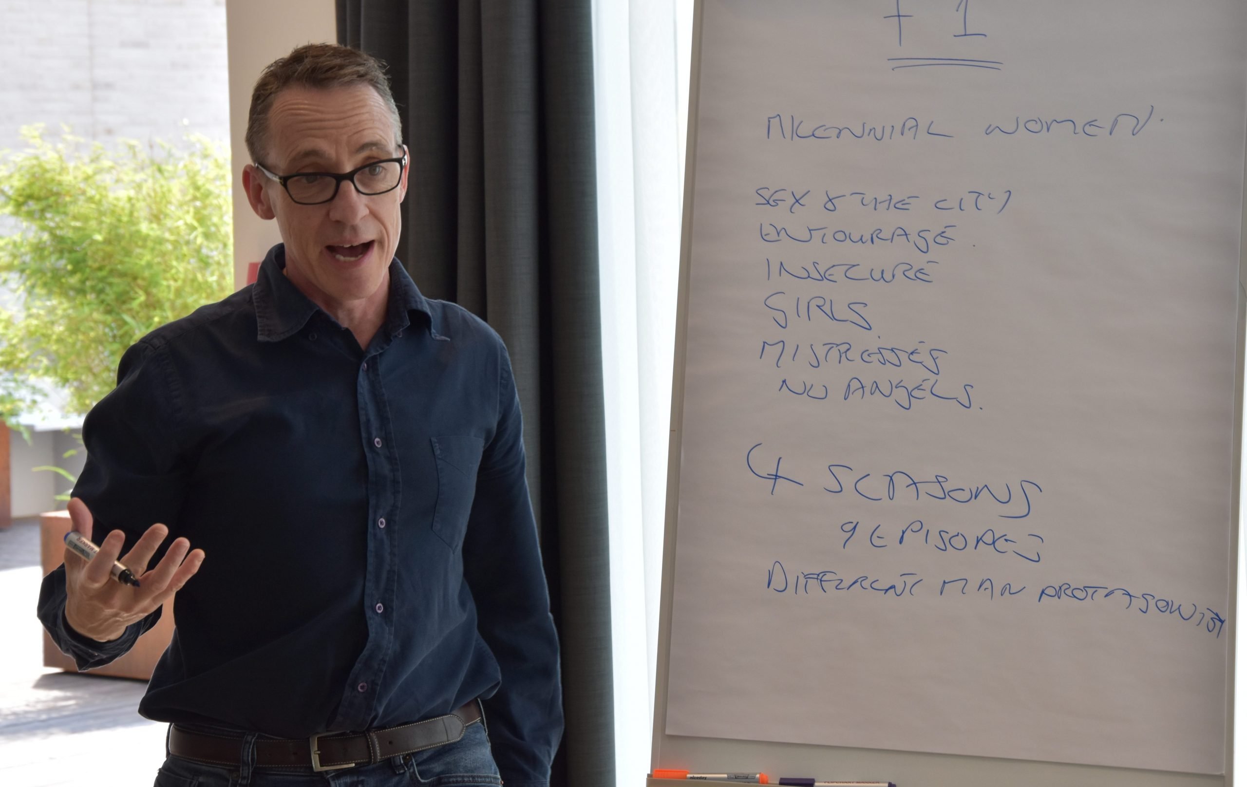 JY flip chart Series Lab 2019 Hamburg john yorke, Hamburg, training, online courses, 5 act structure, into the woods, narrative training